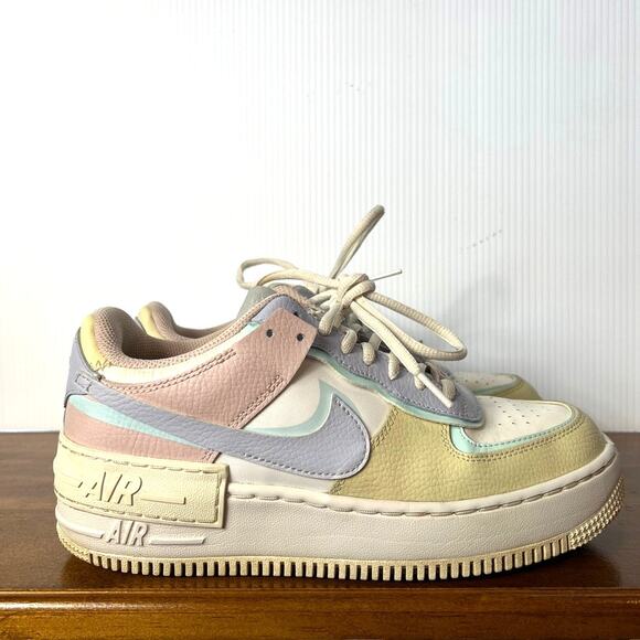 Nike Air Force 1 Shadow White Glacier Blue Ghost (W) CI0919-106 Pastel Size 8.5 - Picture 1 of 10